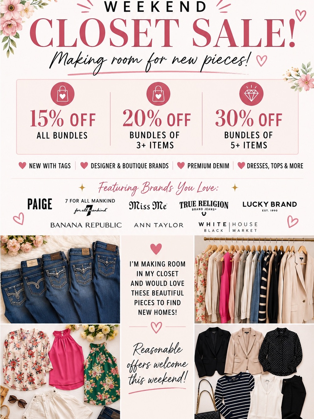 ✨ Making Room for New Inventory – Huge Closet Sale